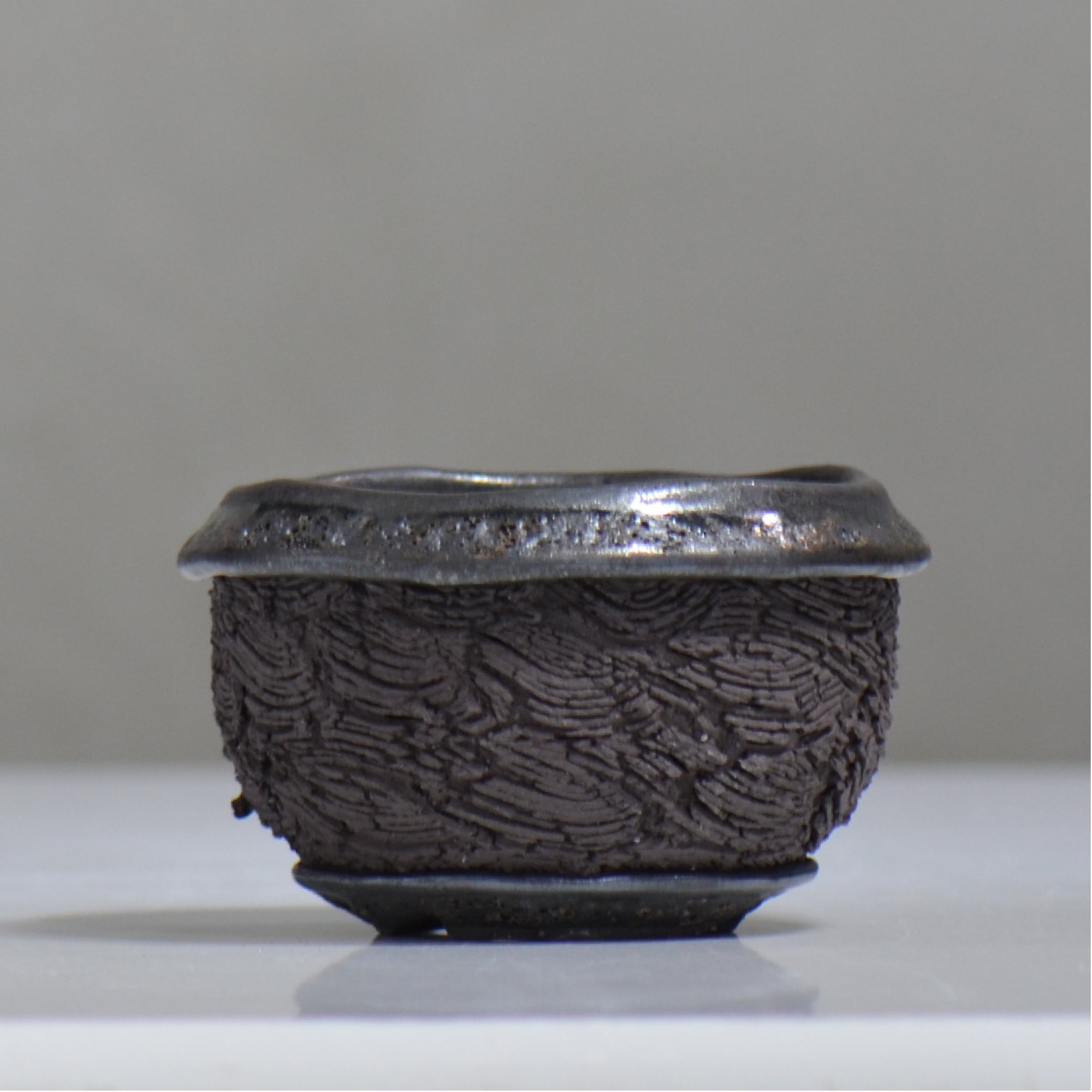 松井邦明 /  水沫  / mk4_ko05_m / 約 φ12.5cm / 植木鉢