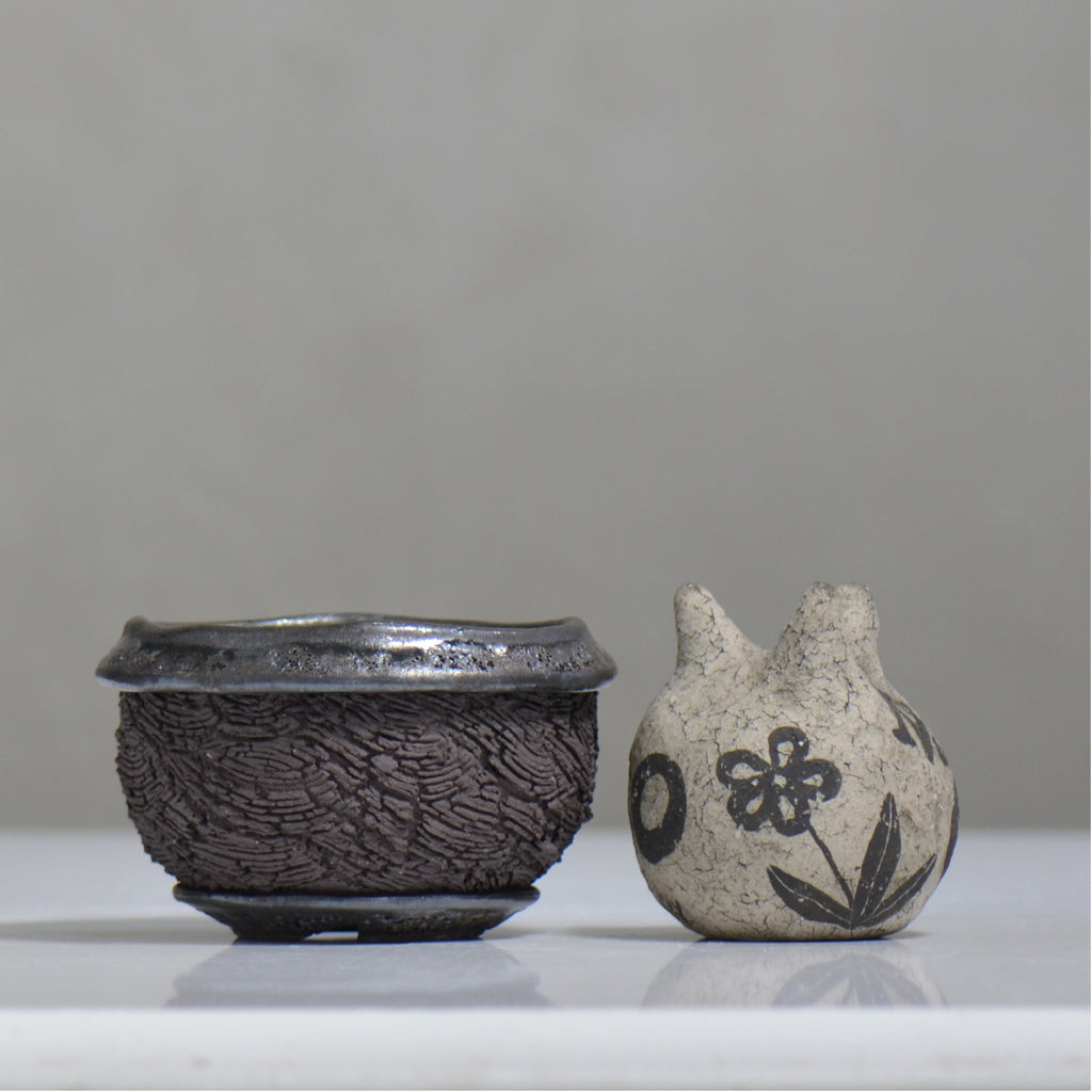 松井邦明 /  水沫  / mk4_ko05_m / 約 φ12.5cm / 植木鉢