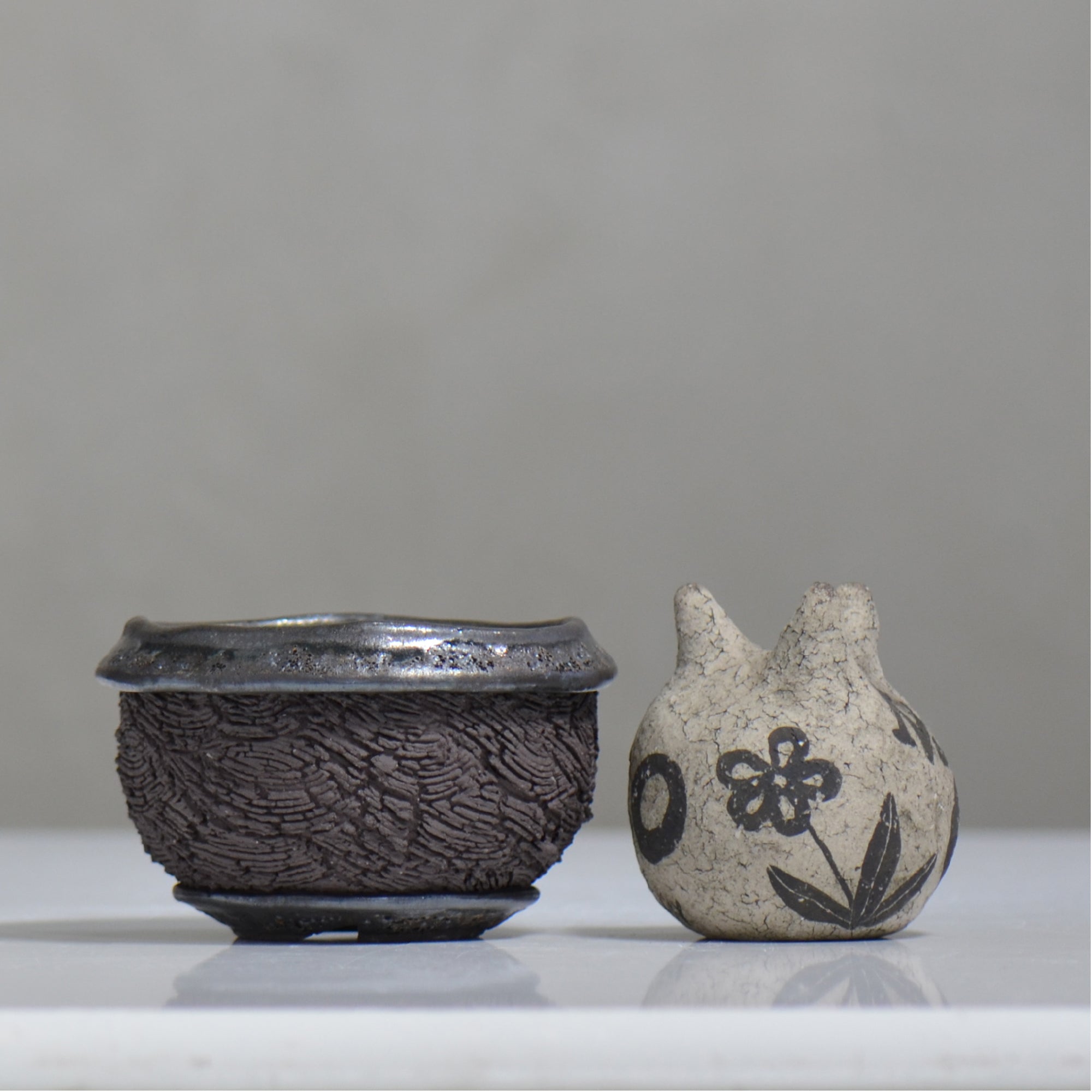 松井邦明 /  水沫  / mk4_ko05_m / 約 φ12.5cm / 植木鉢