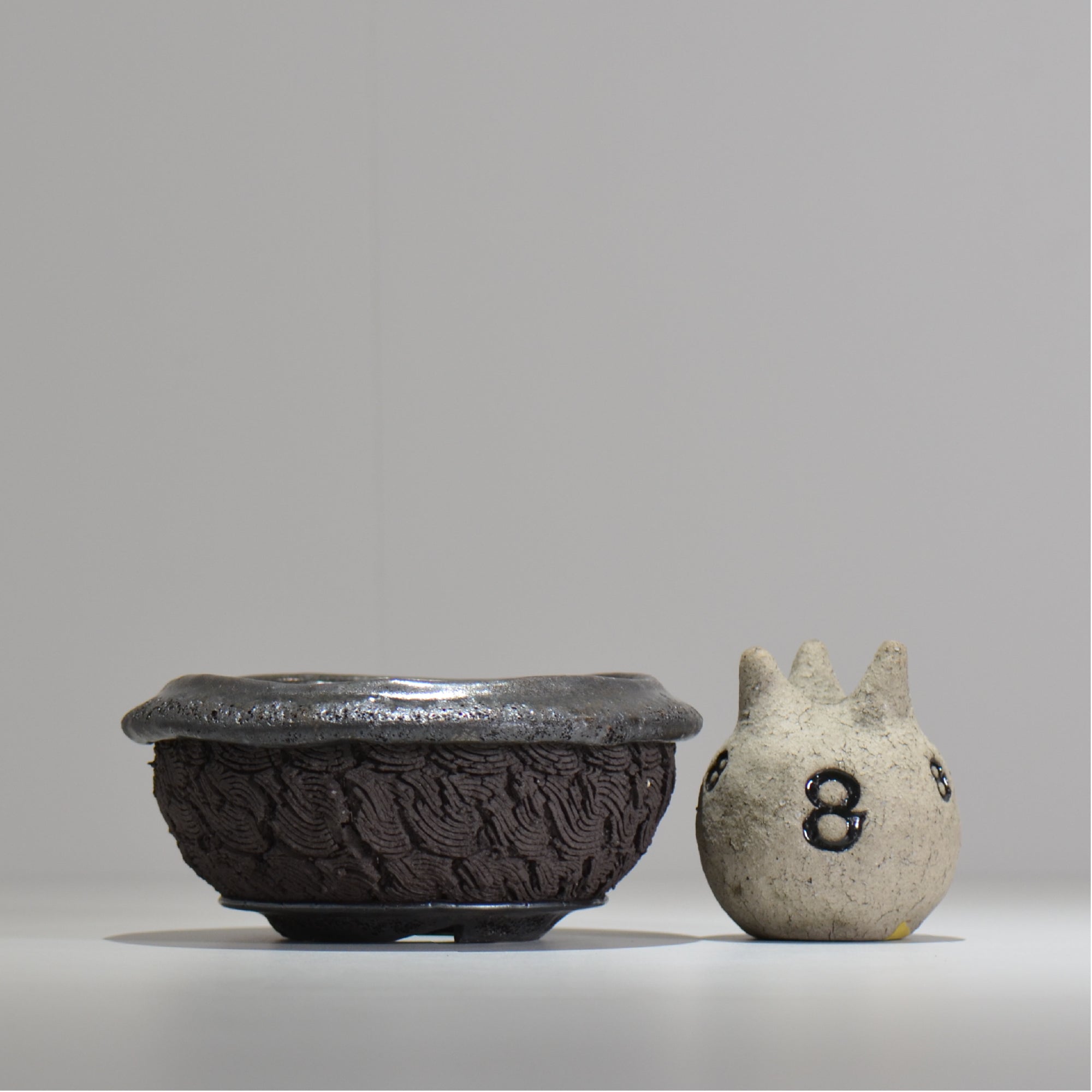 瓷器 松井邦明 / 水沫 / mk_mi02_m / 約 13cm / 植木鉢 – ハチラボ