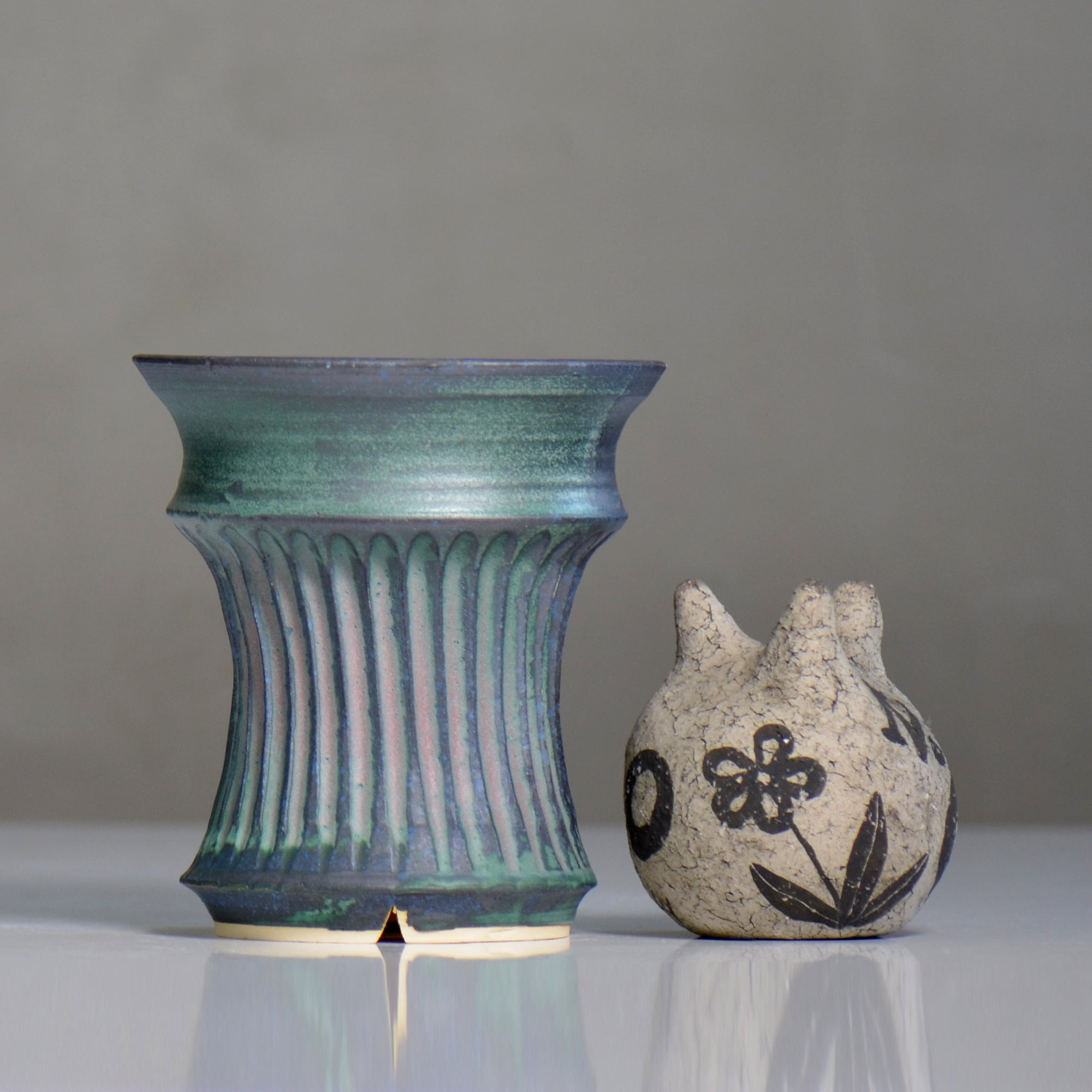 森田昌求 /  CLAW / 約φ12.5cm/ mom2_cb02_m / 植木鉢