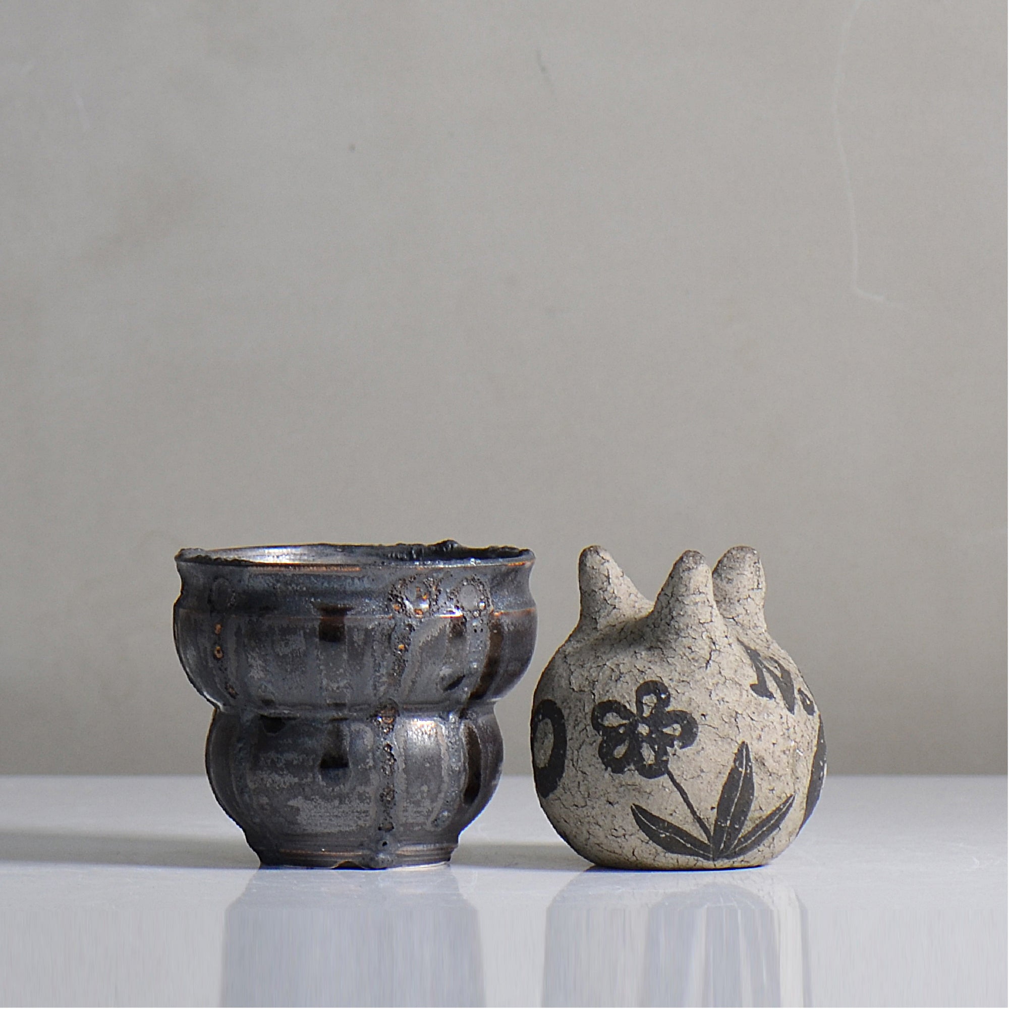make plants pot / ドロドロ/ mn_dd04_s / 約9.5cm / 植木鉢