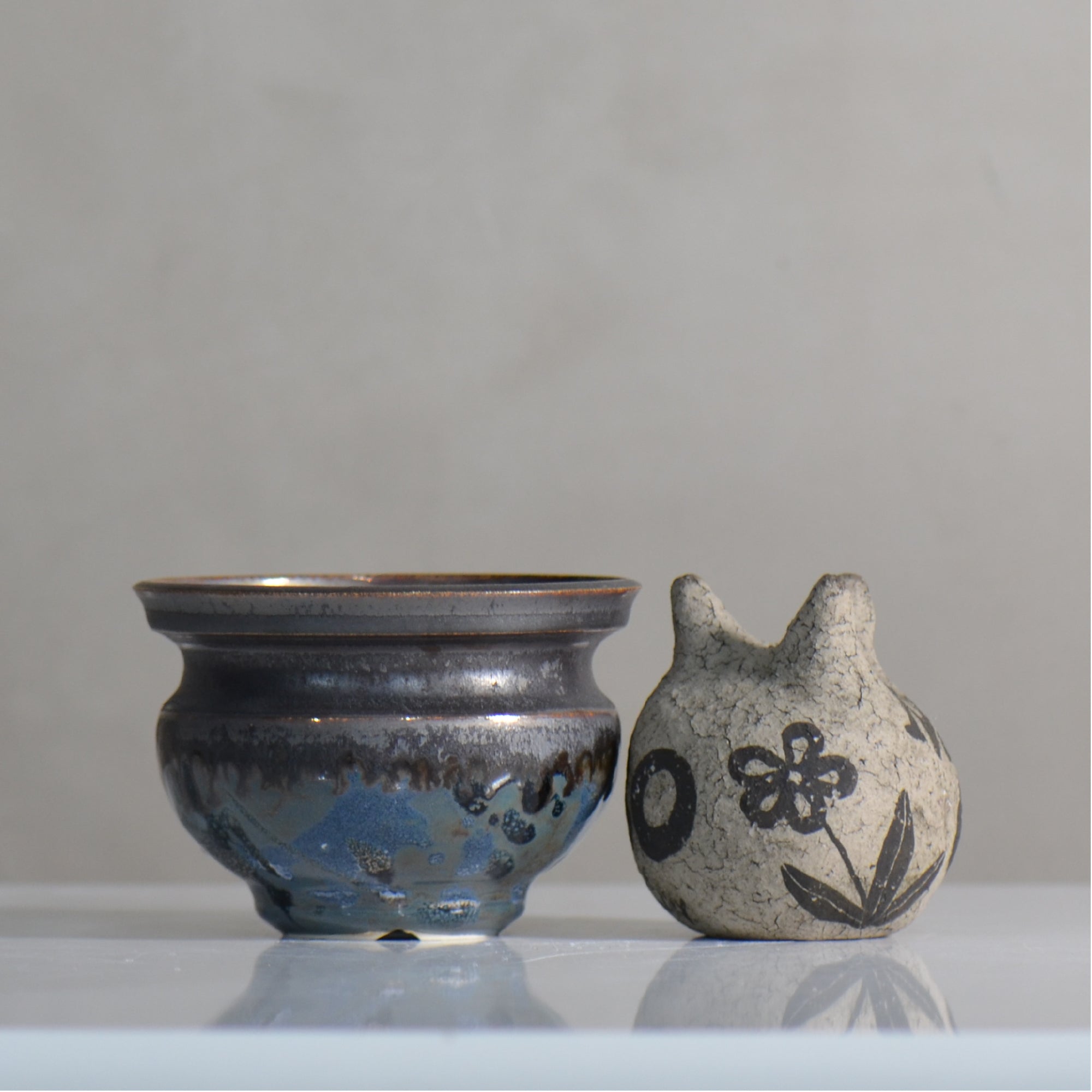 make plants pot / ドロロ/ mn_do02_s / 約11.7cm / 植木鉢