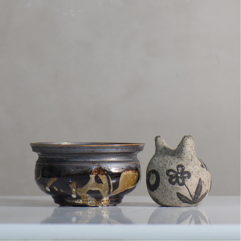 make plants pot / ドロロ/ mn_do08_m / 約13.7cm / 植木鉢