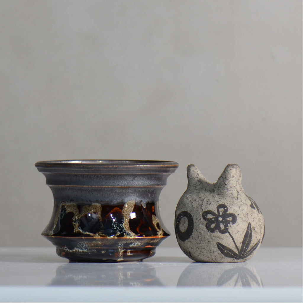 make plants pot / ドロロ/ mn_do09_m / 約12.2cm / 植木鉢