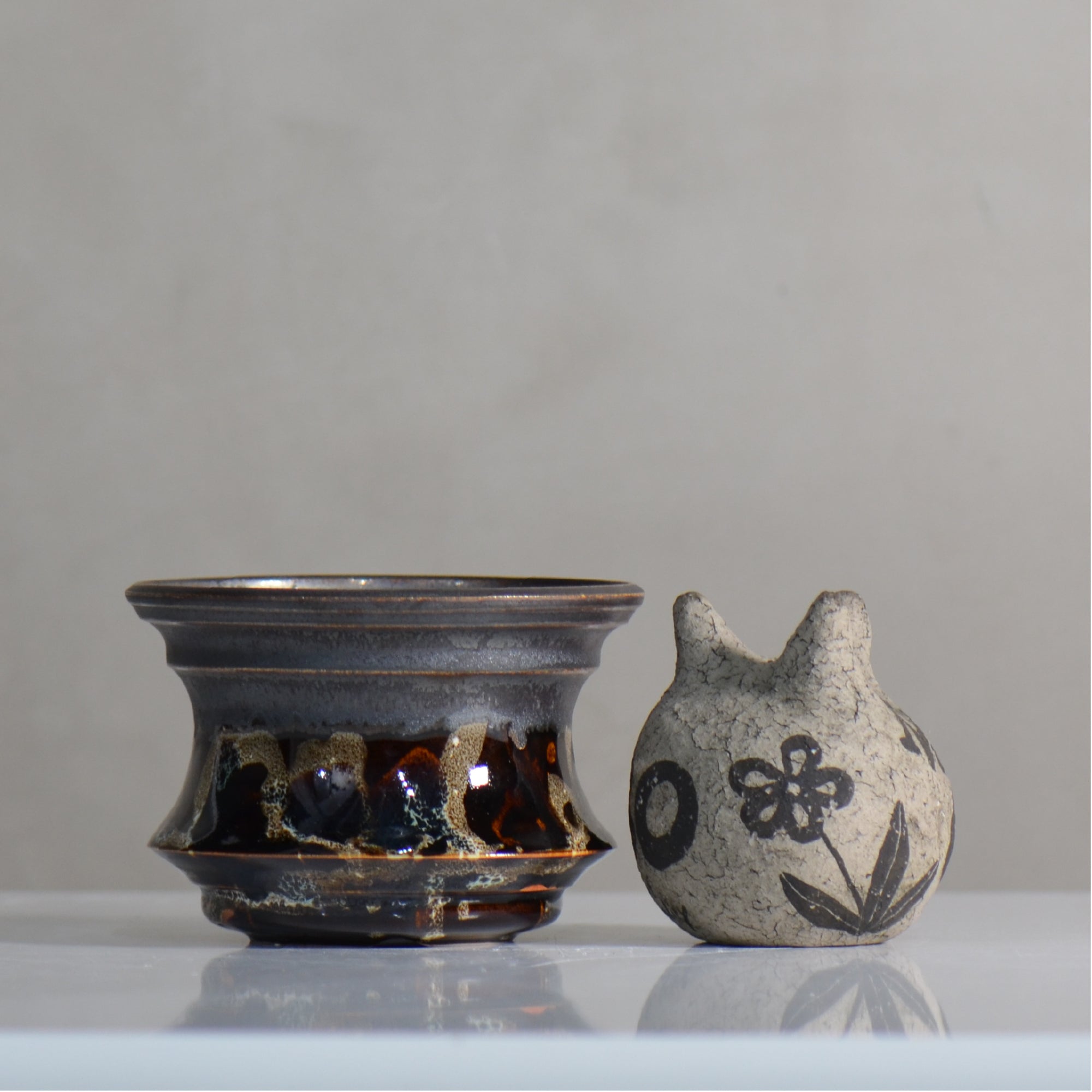 make plants pot / ドロロ/ mn_do09_m / 約12.2cm / 植木鉢