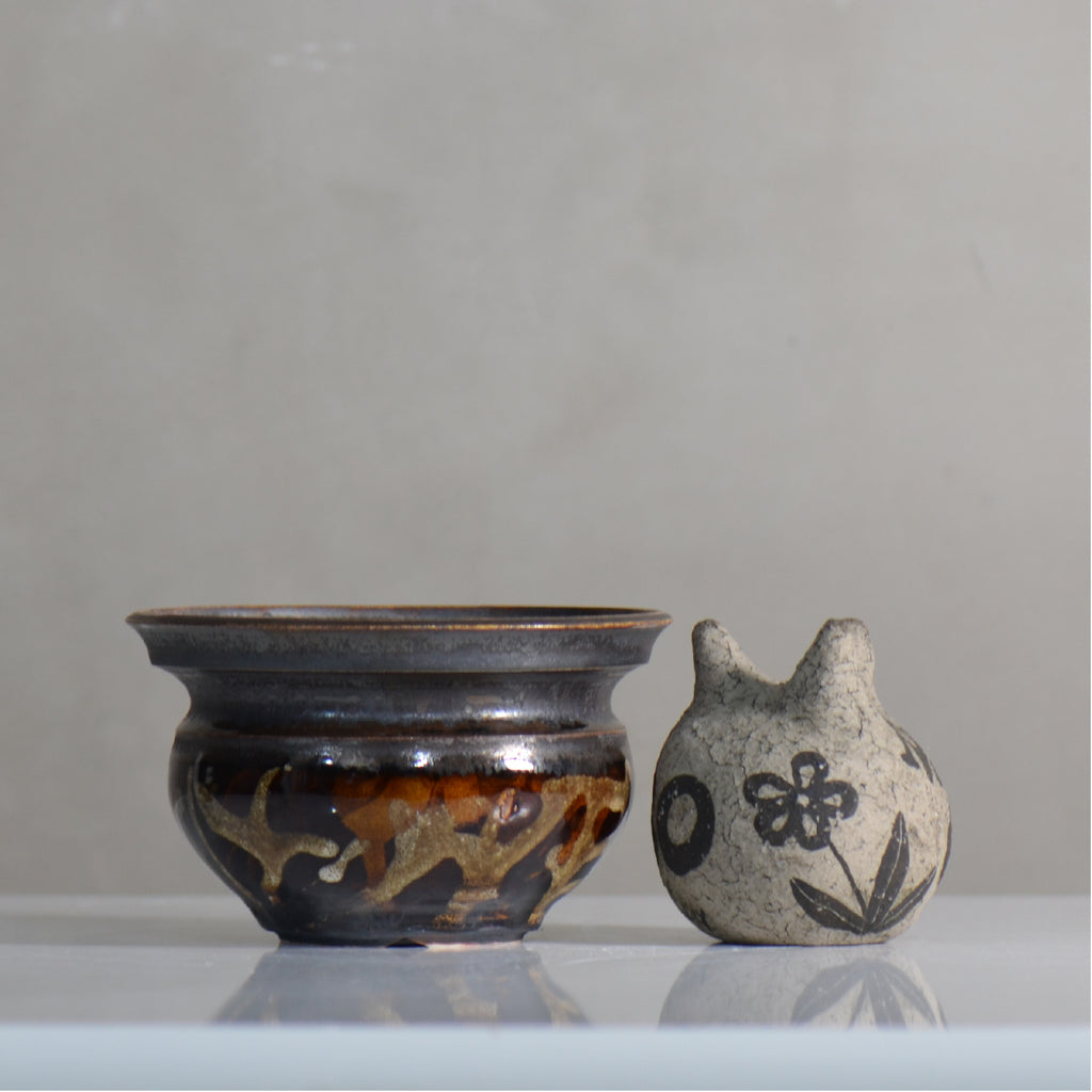 make plants pot / ドロロ/ mn_do10_m / 約14cm / 植木鉢