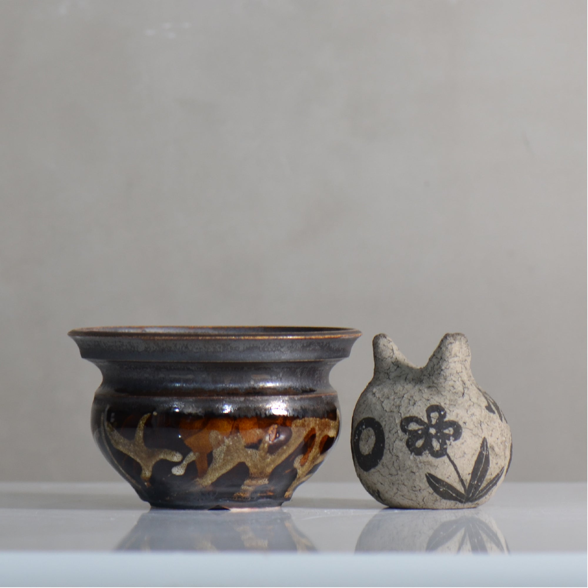 make plants pot / ドロロ/ mn_do10_m / 約14cm / 植木鉢