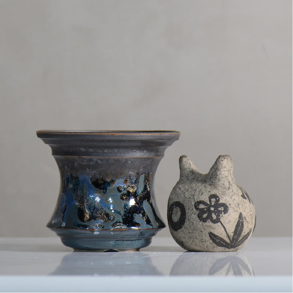 make plants pot / ドロロ/ mn_do12_m / 約12.5cm / 植木鉢