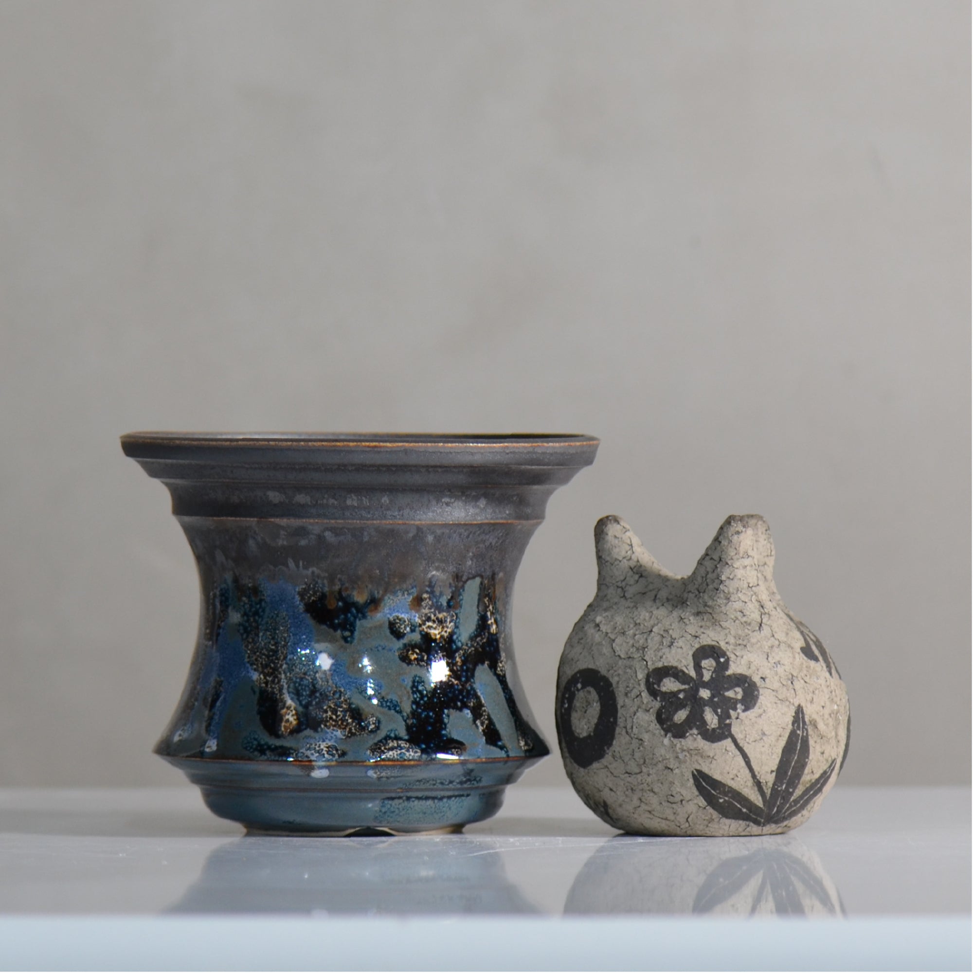 make plants pot / ドロロ/ mn_do12_m / 約12.5cm / 植木鉢