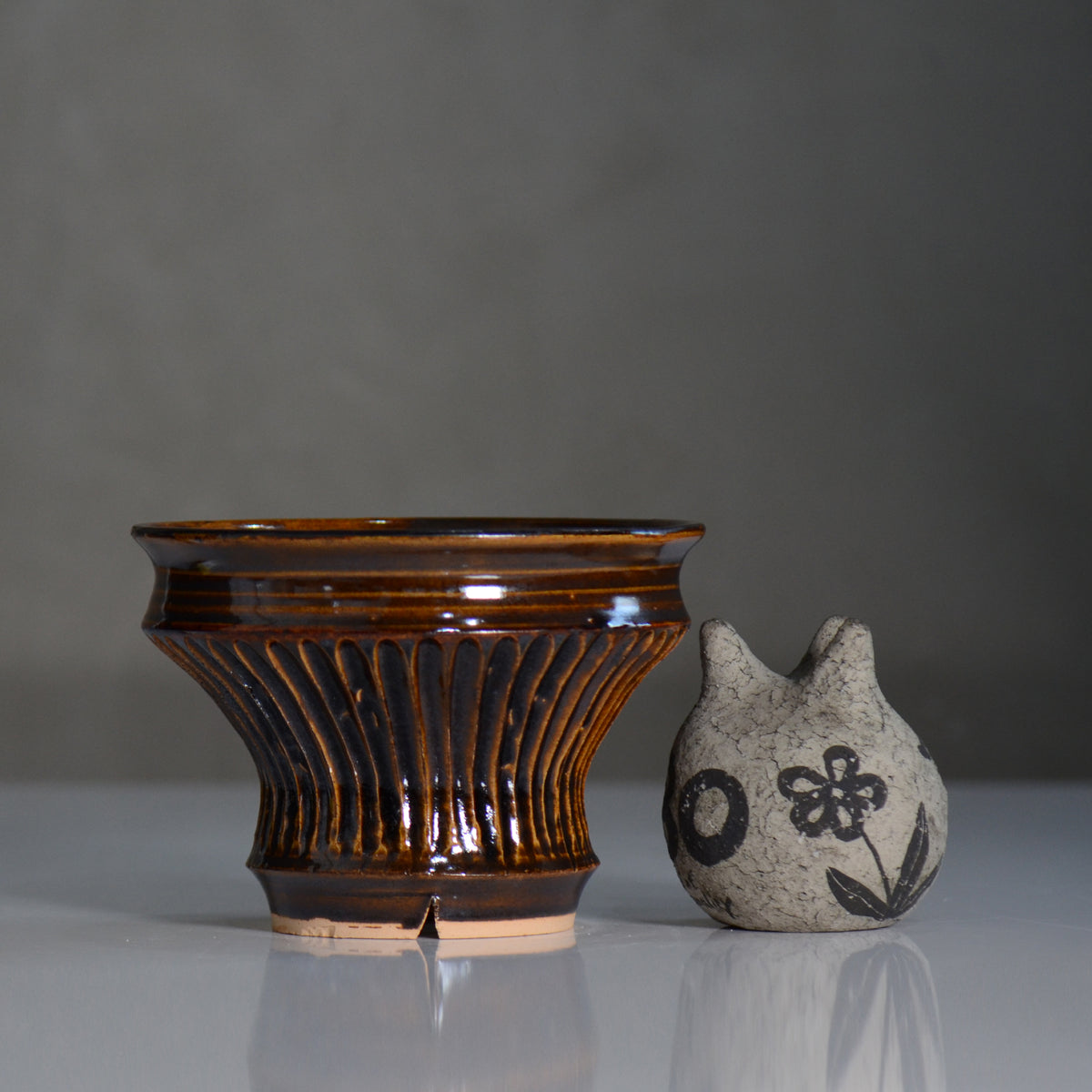 森田昌求 / CLAW AMEYUU / 約φ15.2cm/ mom2_am04_l / 植木鉢