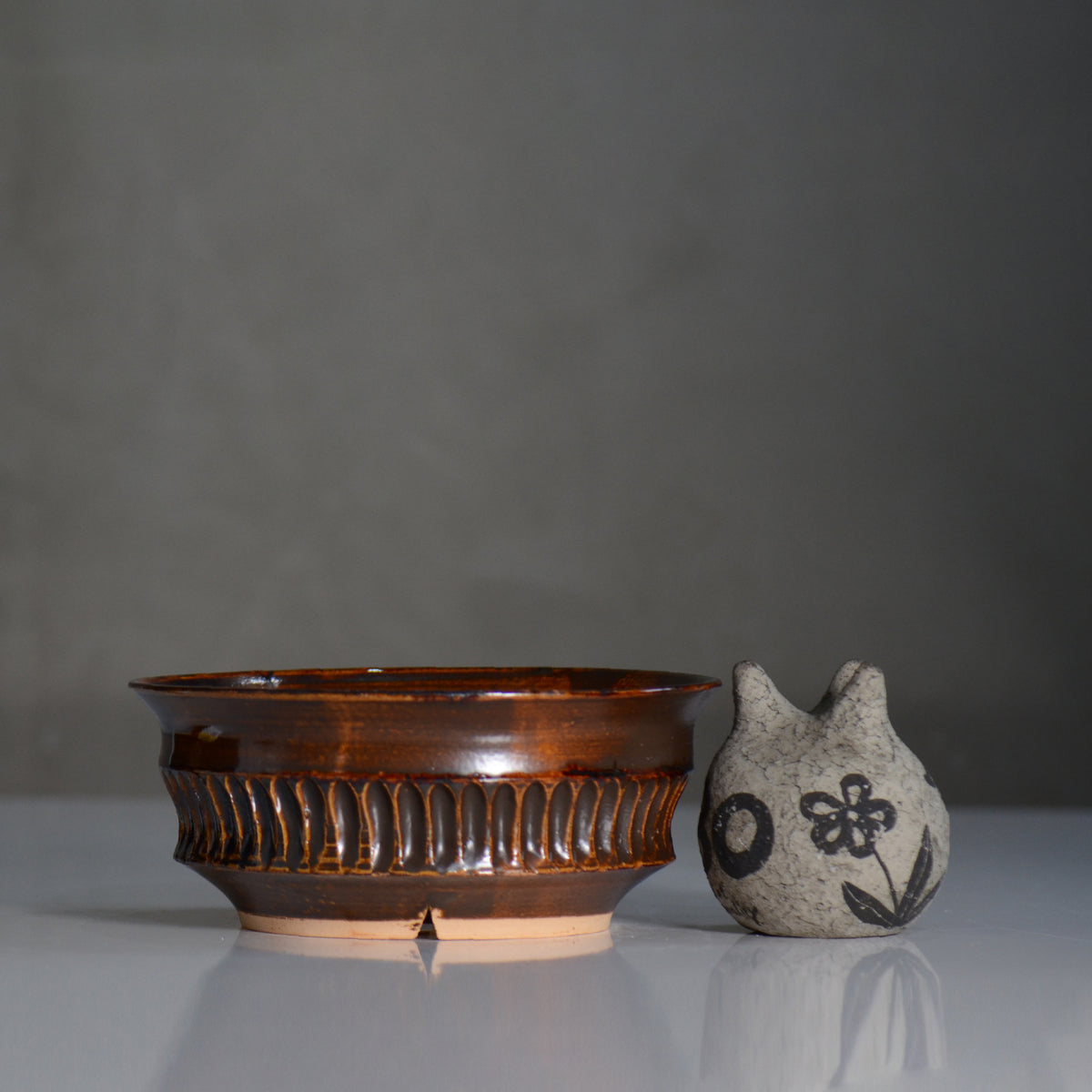 森田昌求 / CLAW AMEYUU / 約φ18cm/ mom2_am11_l / 植木鉢