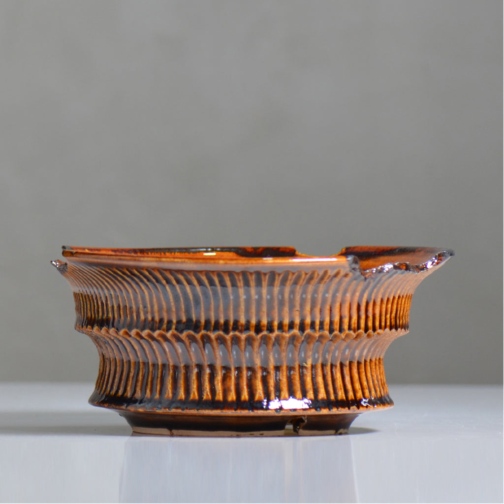 森田昌求 /  CLAW broken AMEYUU / 約φ22cm/ mom_ca04_xl / 植木鉢