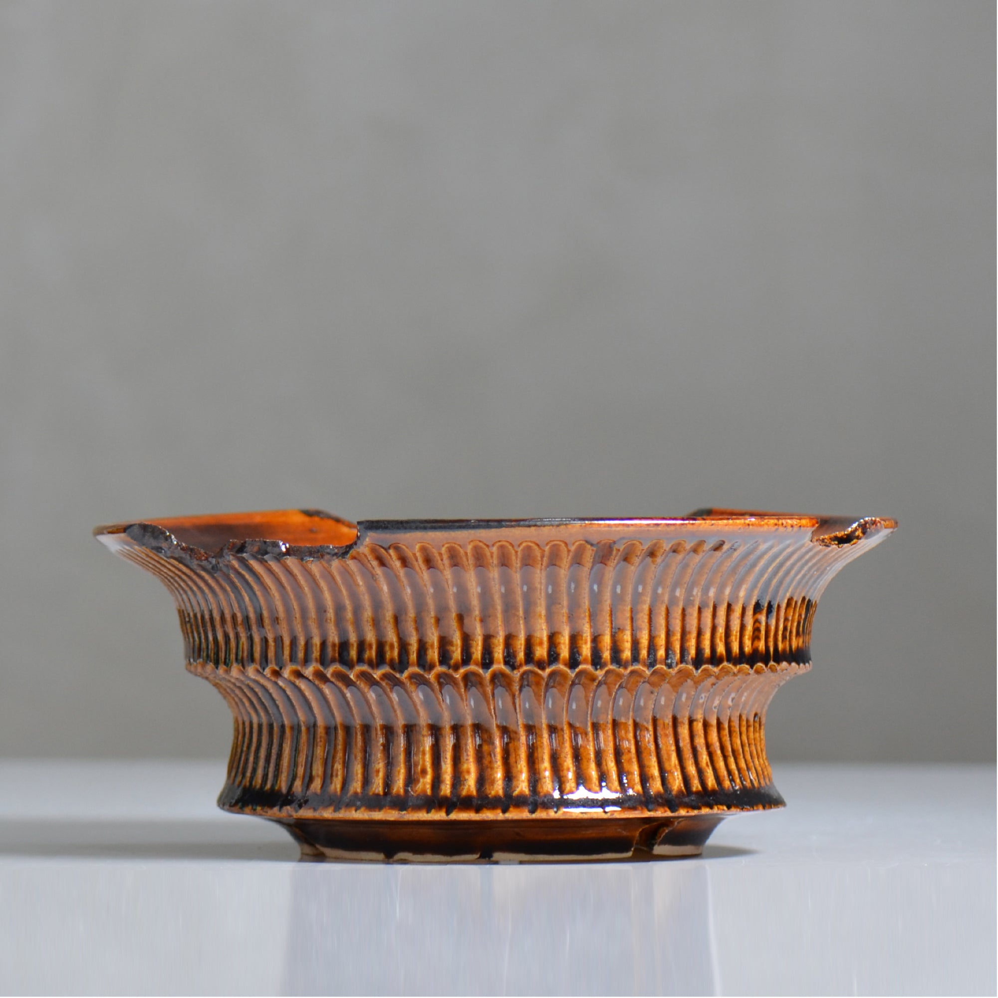 森田昌求 /  CLAW broken AMEYUU / 約φ22cm/ mom_ca04_xl / 植木鉢