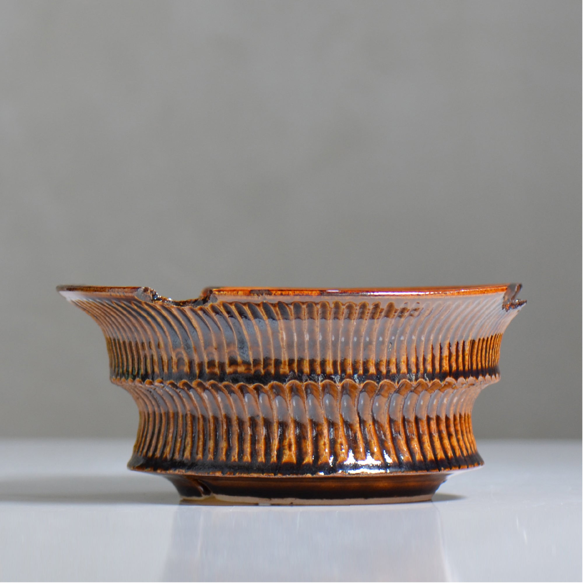 森田昌求 /  CLAW broken AMEYUU / 約φ22cm/ mom_ca04_xl / 植木鉢