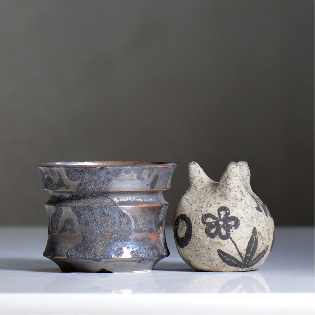 make plants pot / ドロドロ/ mn2_dd05_s / 約10.5cm / 植木鉢