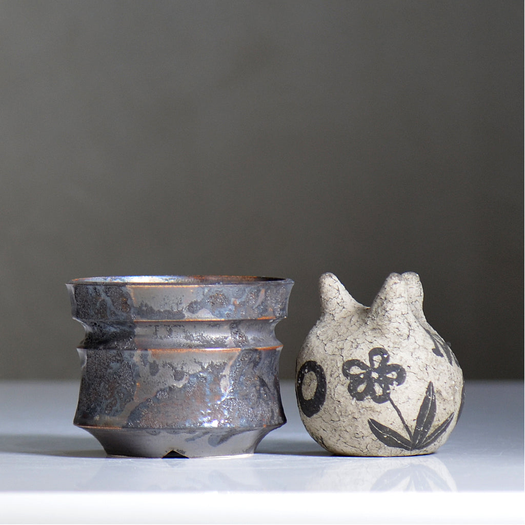 make plants pot / ドロドロ/ mn2_dd07_s / 約10.5cm / 植木鉢