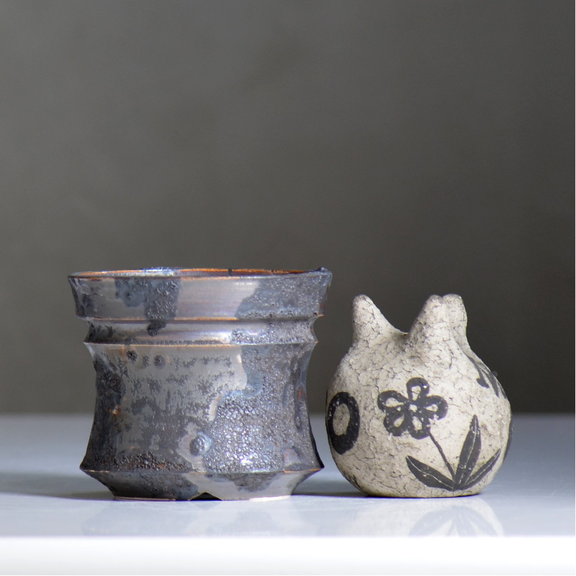 make plants pot / ドロドロ/ mn2_dd09_s / 約10.5cm / 植木鉢