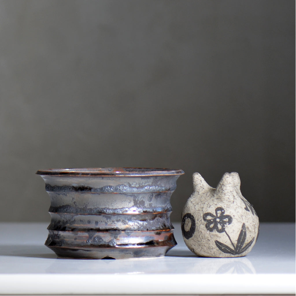 make plants pot / ドロドロ/ mn2_dd17_m / 約14.5cm / 植木鉢