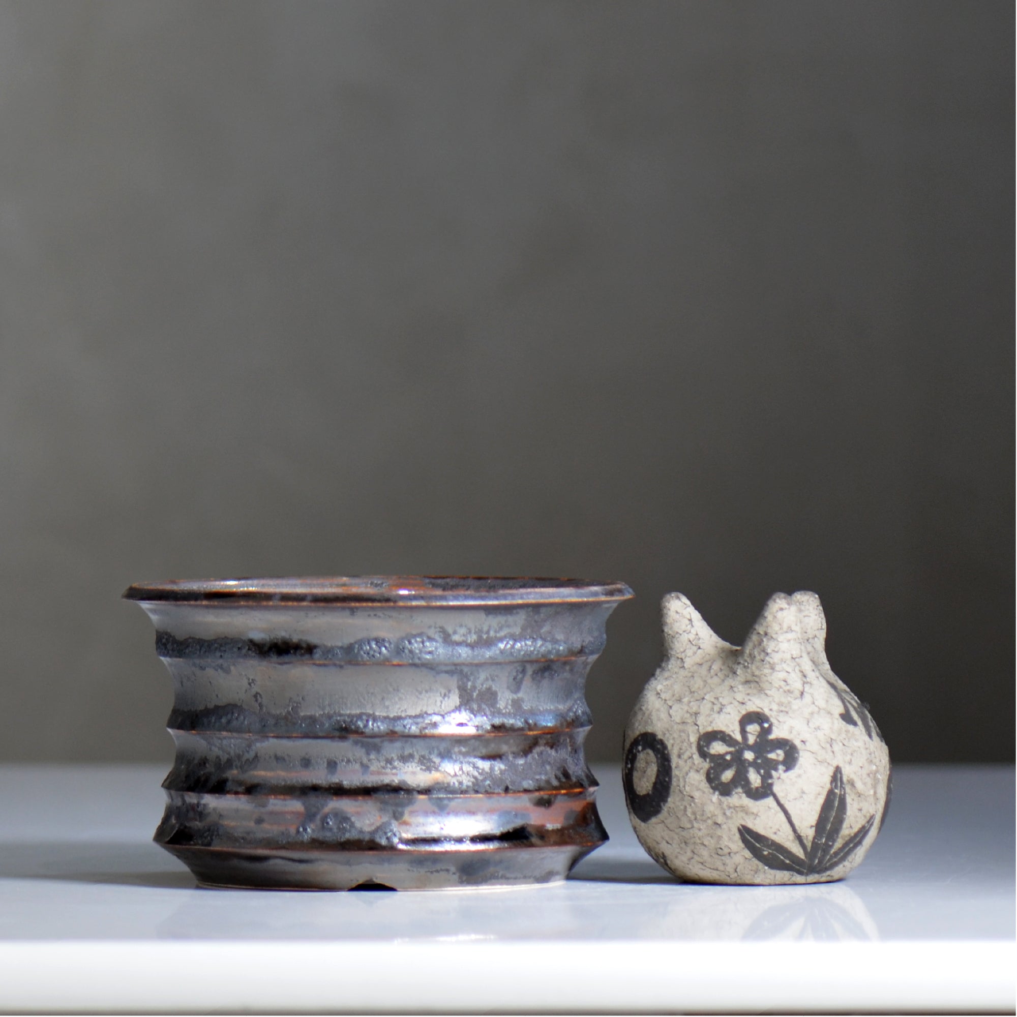 make plants pot / ドロドロ/ mn2_dd17_m / 約14.5cm / 植木鉢