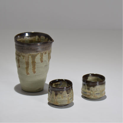 仲田 唯希人 / 笠間長石釉片口ぐい呑みセット / ny_01