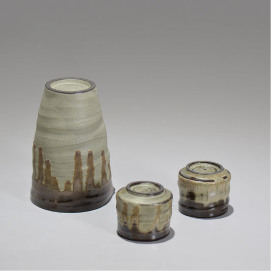 仲田 唯希人 / 笠間長石釉片口ぐい呑みセット / ny_01