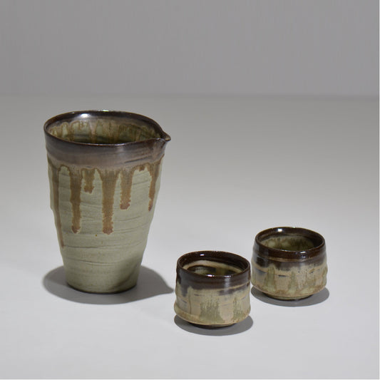 仲田 唯希人 / 笠間長石釉片口ぐい呑みセット / ny_02