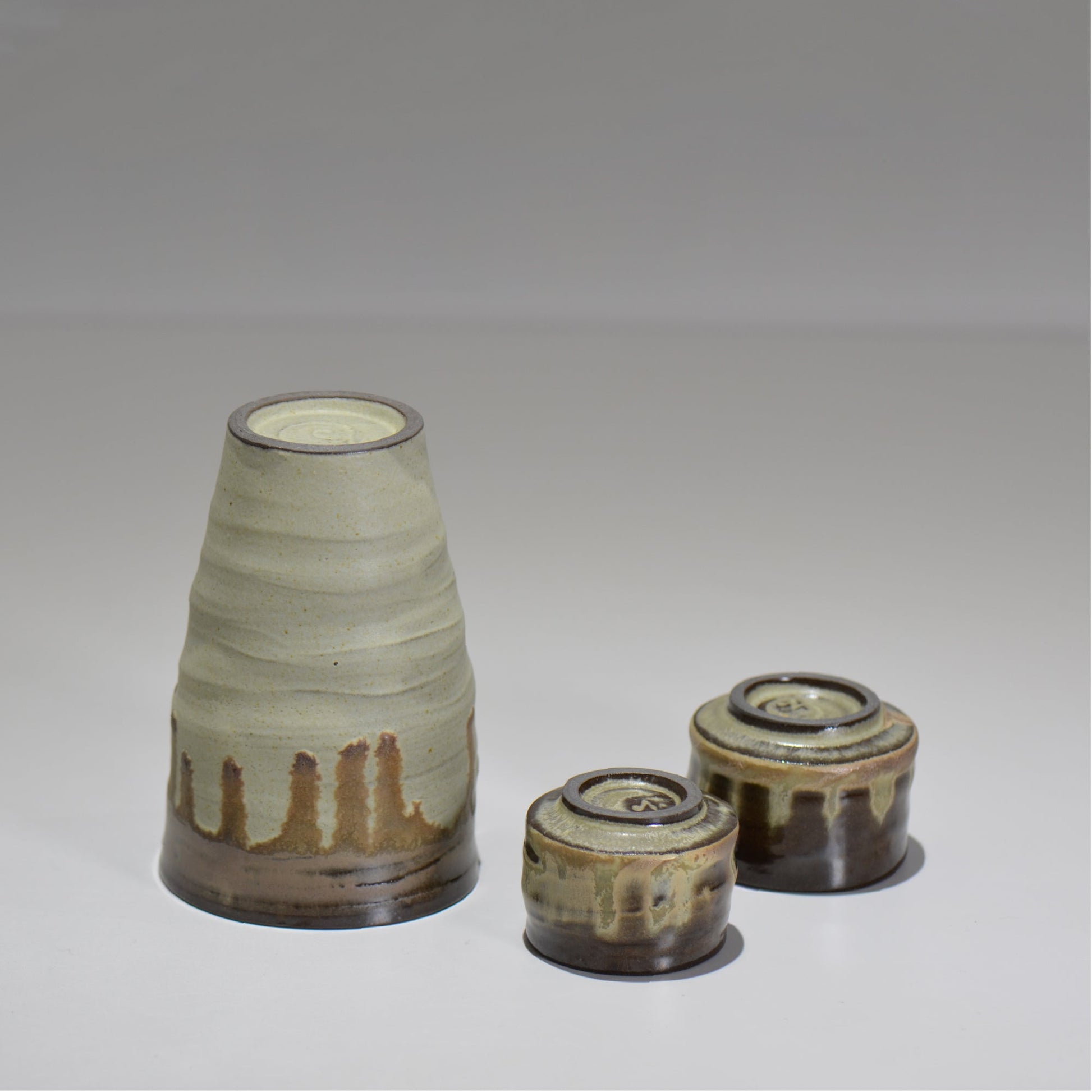 仲田 唯希人 / 笠間長石釉片口ぐい呑みセット / ny_03