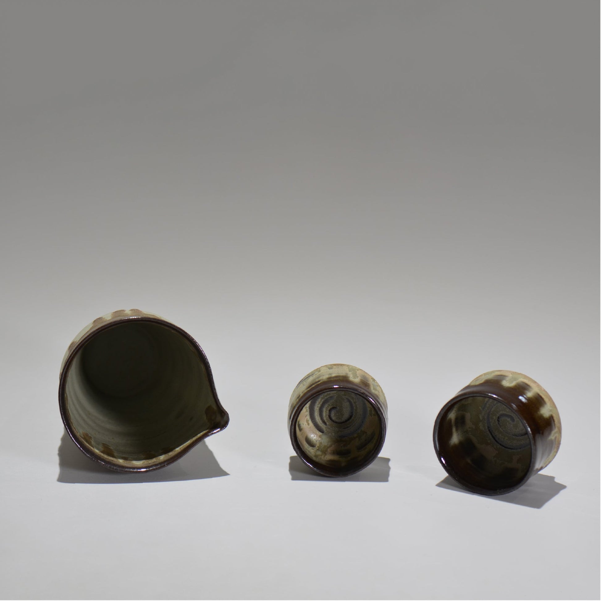 仲田 唯希人 / 笠間長石釉片口ぐい呑みセット / ny_03