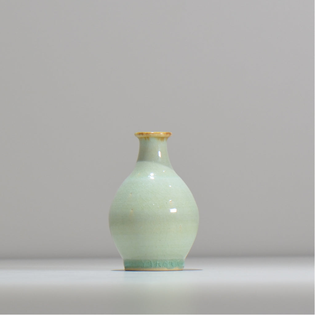 中野 明彦 / ブルーグリーン / na1_01_xs / 底面 直径約4.5cm / 一輪挿し 花瓶