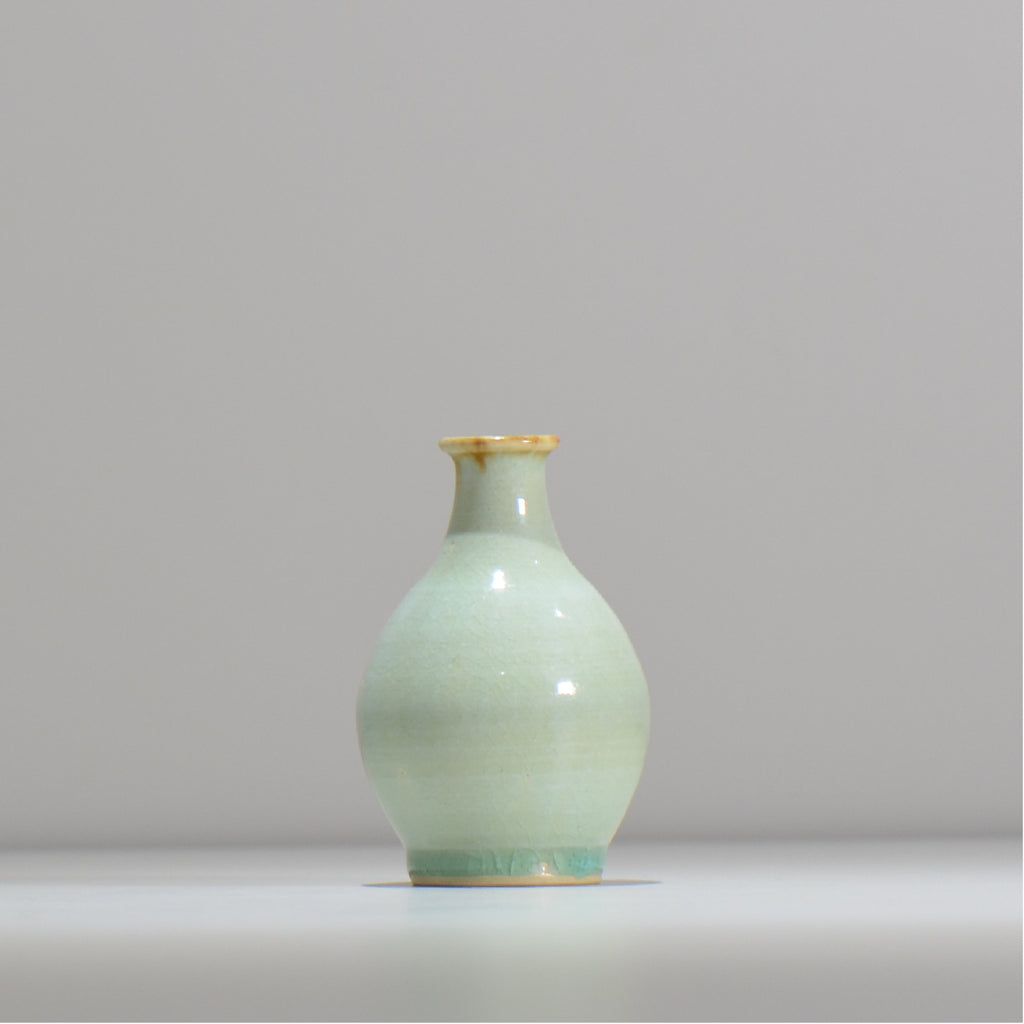 中野 明彦 / ブルーグリーン / na1_01_xs / 底面 直径約4.5cm / 一輪挿し 花瓶