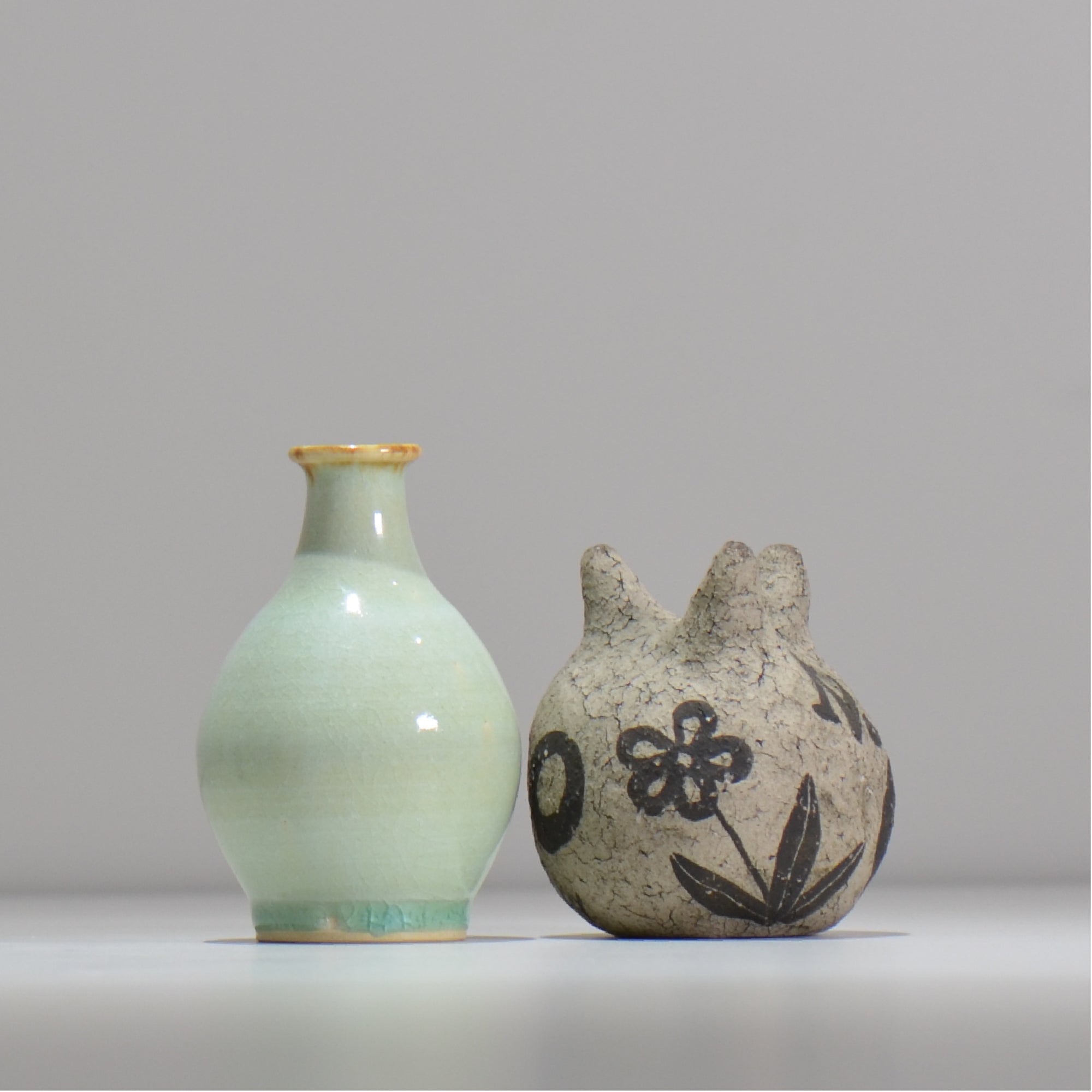 中野 明彦 / ブルーグリーン / na1_01_xs / 底面 直径約4.5cm / 一輪挿し 花瓶