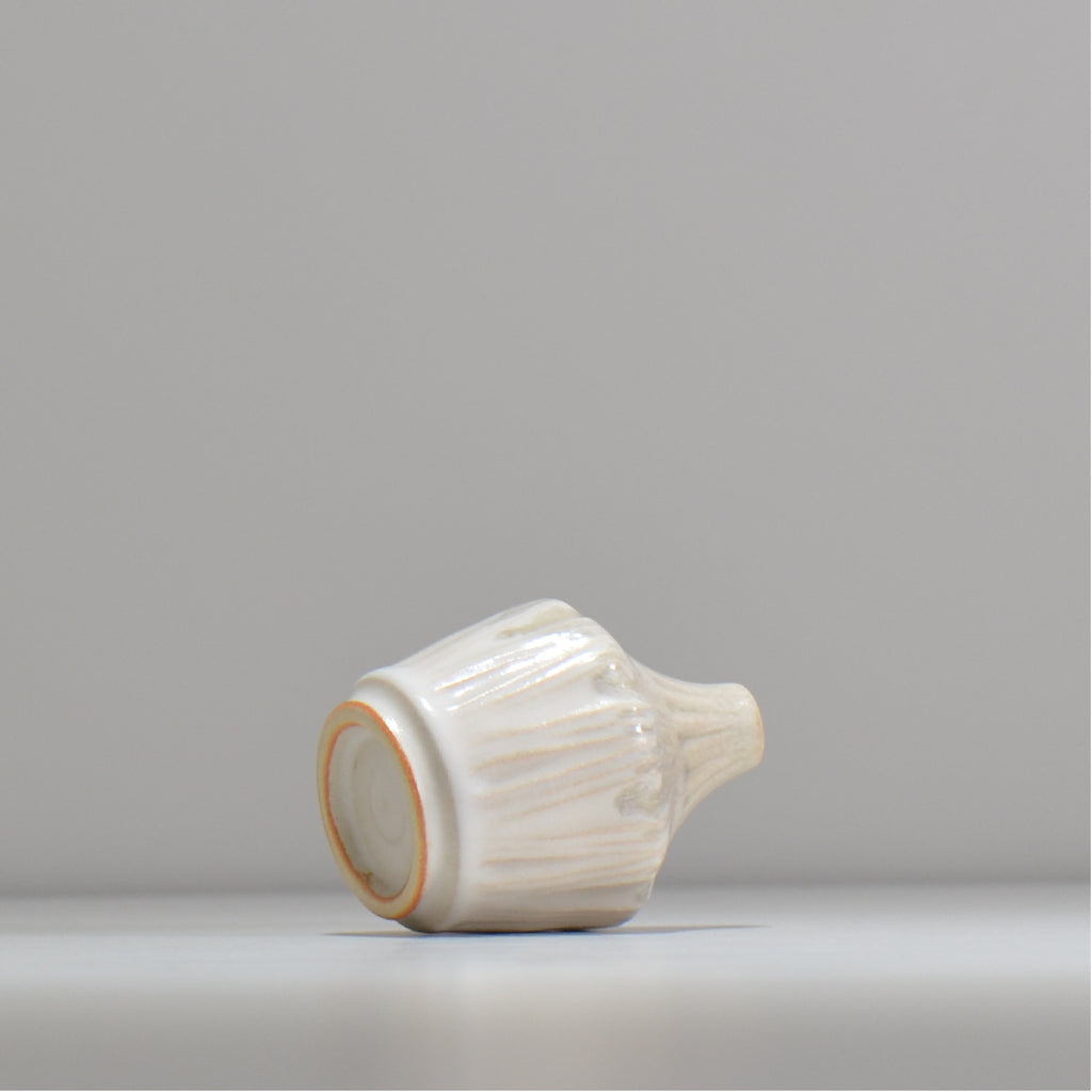 中野 明彦 / グリーン×ホワイト / na2_02_xs / 底面 直径約5.5cm / 一輪挿し 花瓶