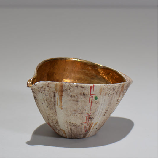 沼野秀章 / 刻む音 片口酒器（金） / nh_01