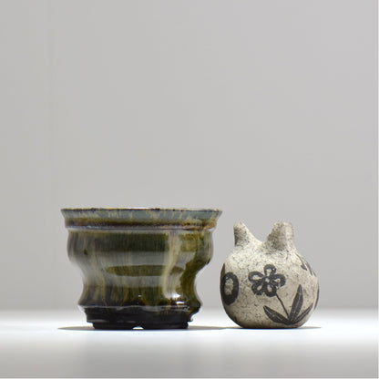 ヒノモトナツミ / 鈍-にび- / hn02_nb09_m / 約φ12.5cm / 植木鉢