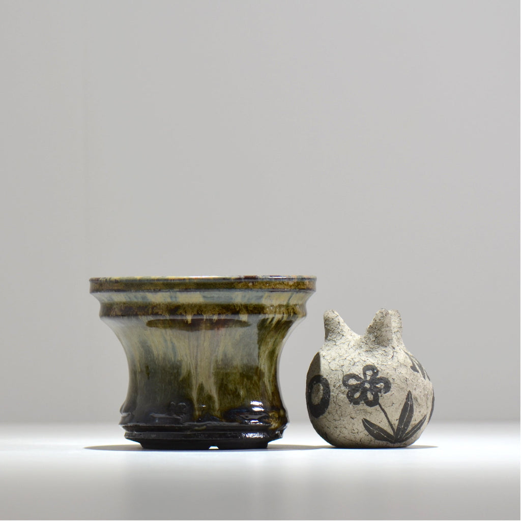 ヒノモトナツミ / 鈍-にび- / hn02_nb15_m / 約φ13.3cm / 植木鉢