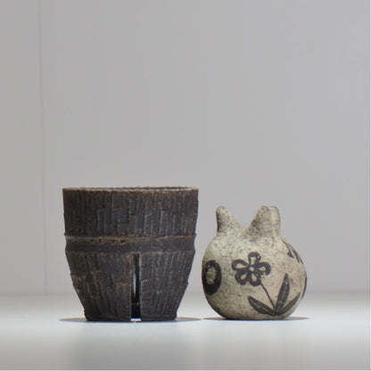 沼野秀章 / S / nh2_bw04_s / 約 φ9.7cm / 植木鉢