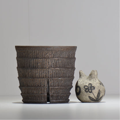 沼野秀章 / L / nh2_bw08_l / 約 φ15.5cm / 植木鉢