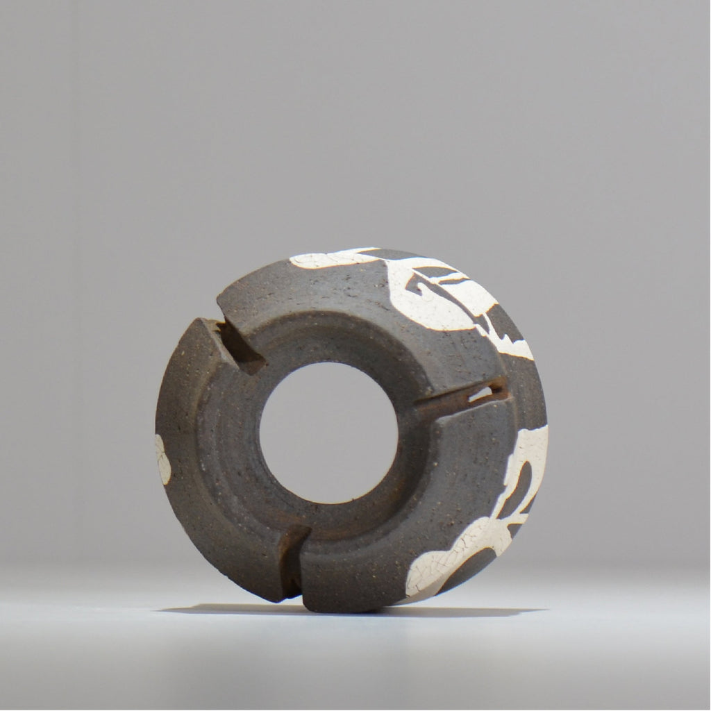 沼野 秀章 / 黒二白 / S / nh2_bwh06_s / 約φ10.3cm / 植木鉢