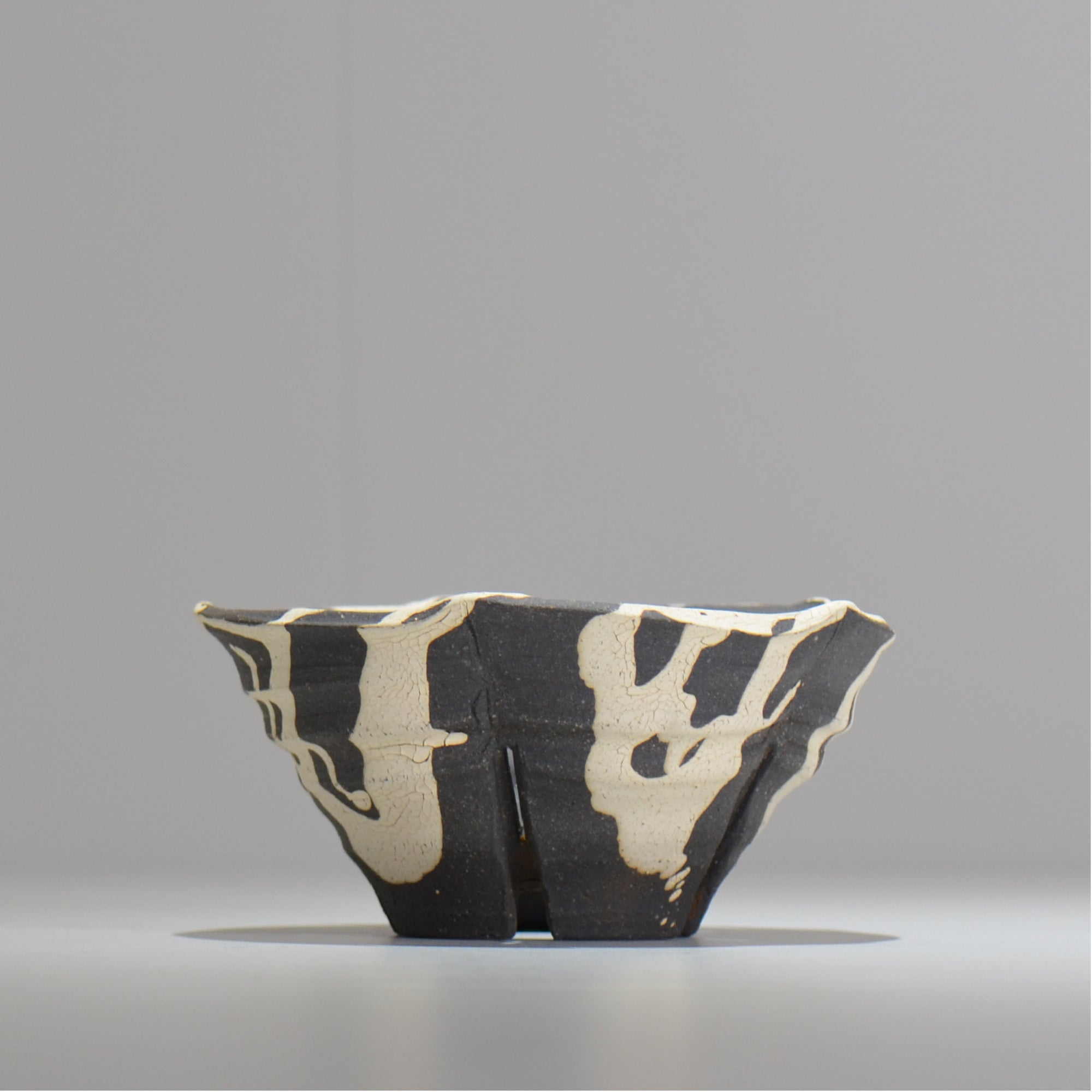 沼野 秀章 / 黒二白 / M / nh2_bwh08_m/ 約φ14.7cm / 植木鉢