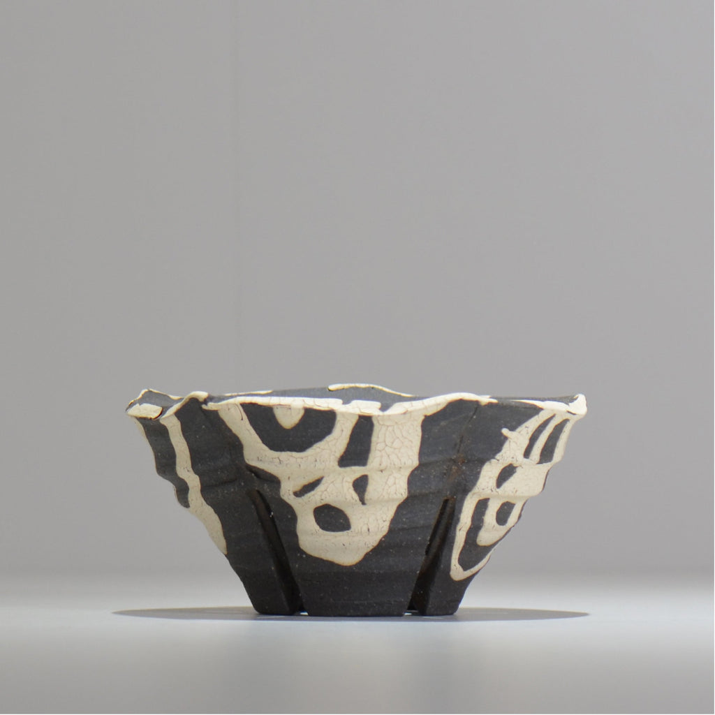 沼野 秀章 / 黒二白 / M / nh2_bwh08_m/ 約φ14.7cm / 植木鉢