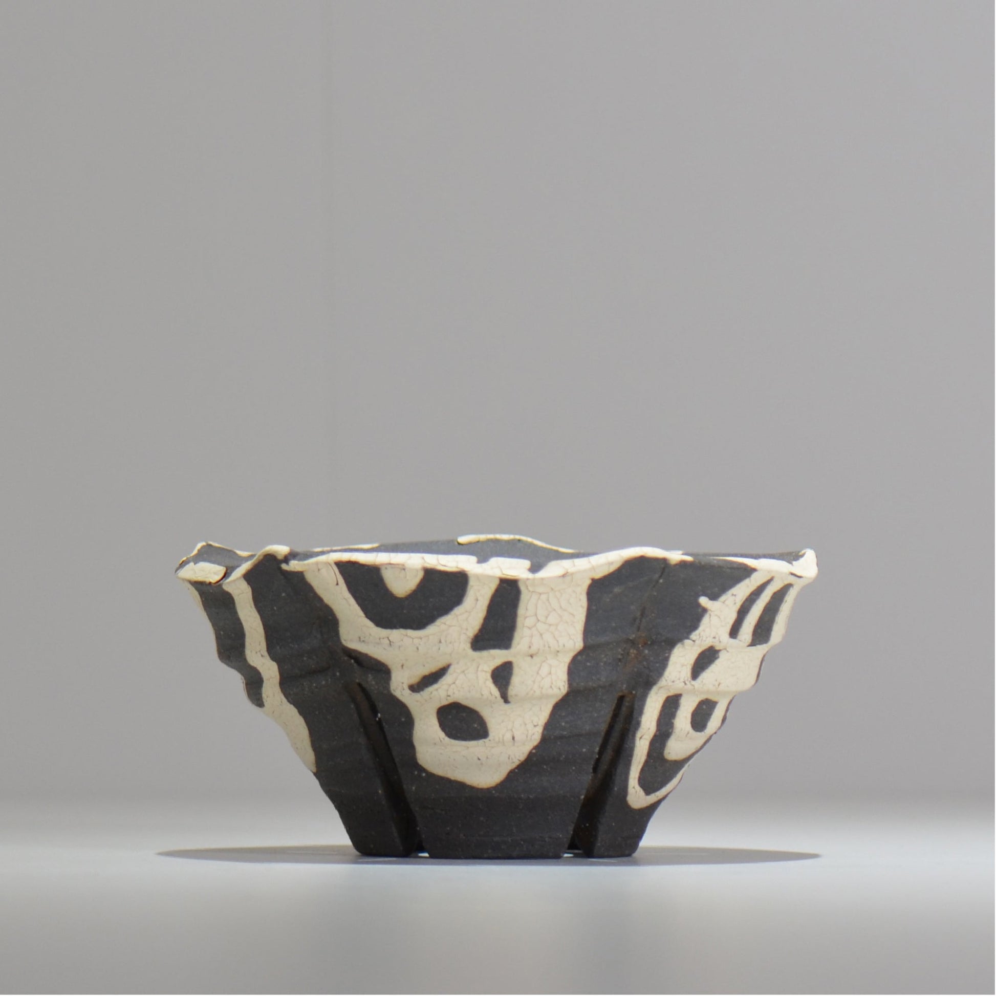 沼野 秀章 / 黒二白 / M / nh2_bwh08_m/ 約φ14.7cm / 植木鉢