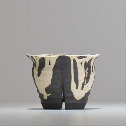 沼野 秀章 / 黒二白 / M / nh2_bwh09_m/ 約φ12.5cm / 植木鉢