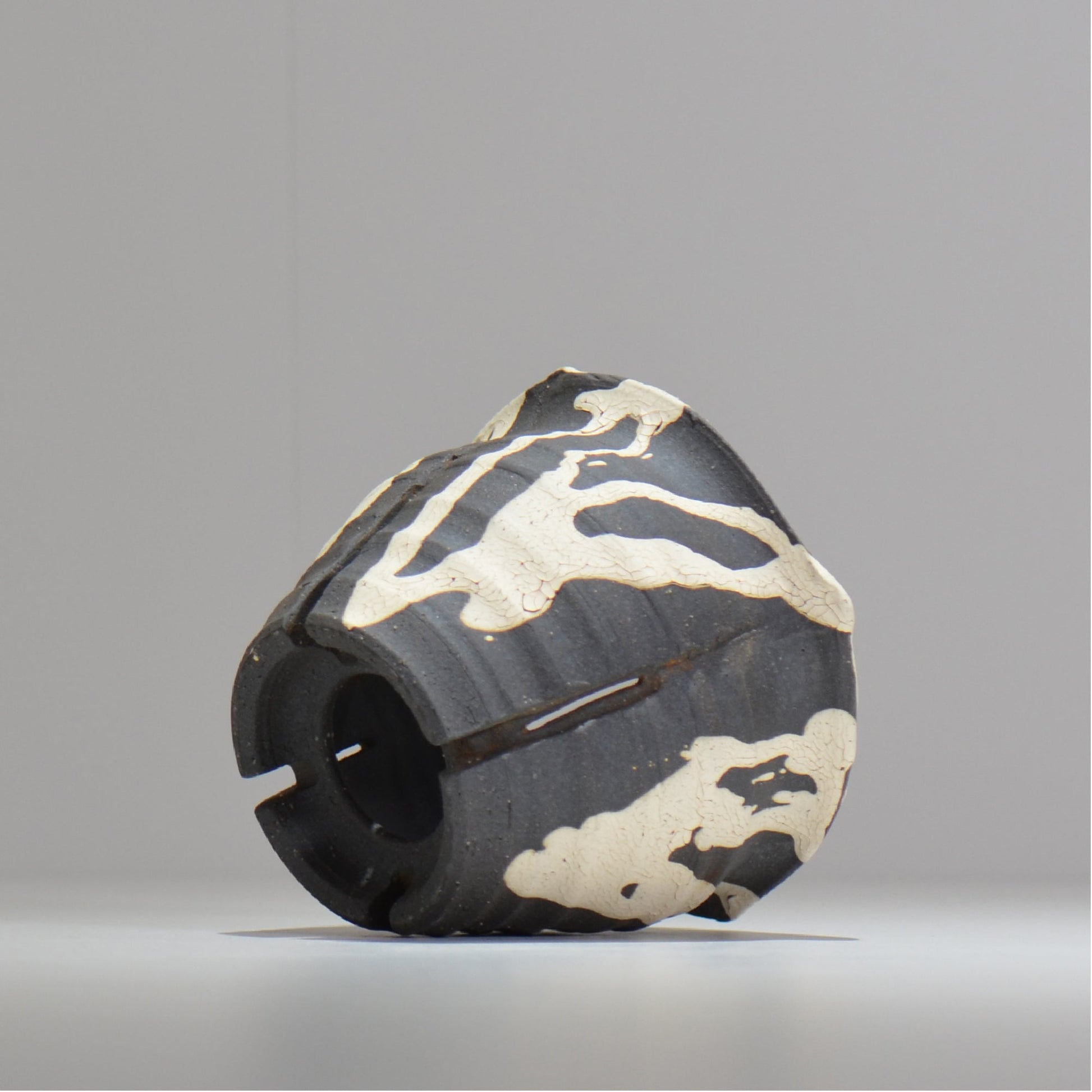沼野 秀章 / 黒二白 / M / nh2_bwh09_m/ 約φ12.5cm / 植木鉢