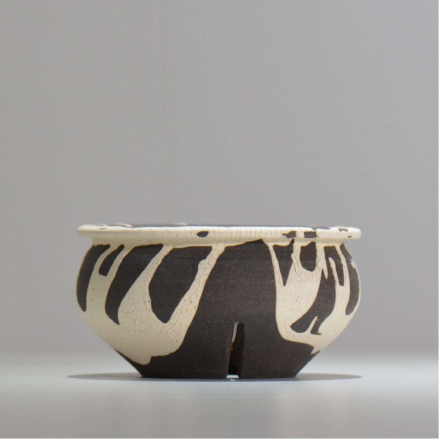 沼野 秀章 / 黒二白 / M / nh2_bwh13_m/ 約φ15cm / 植木鉢