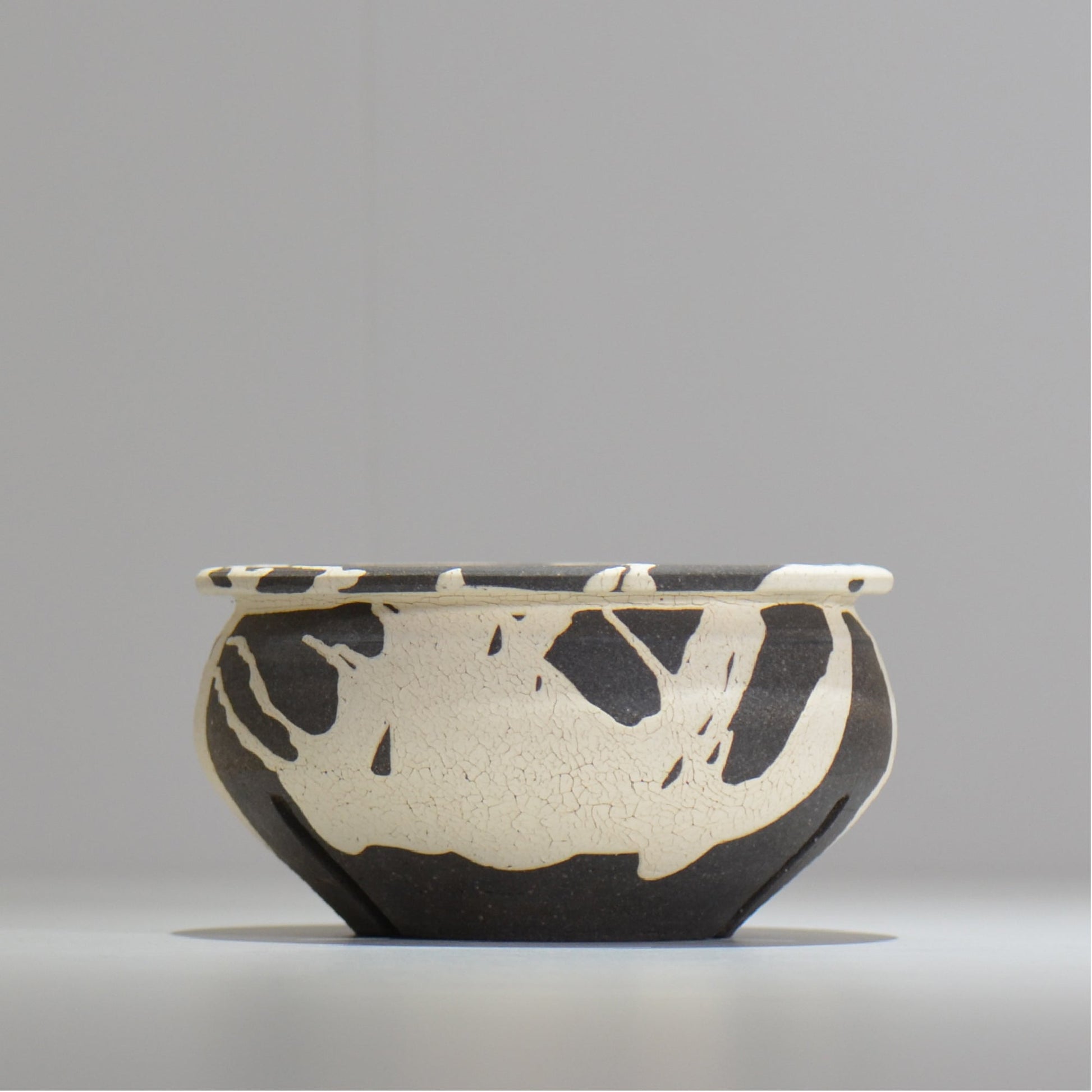 沼野 秀章 / 黒二白 / M / nh2_bwh13_m/ 約φ15cm / 植木鉢