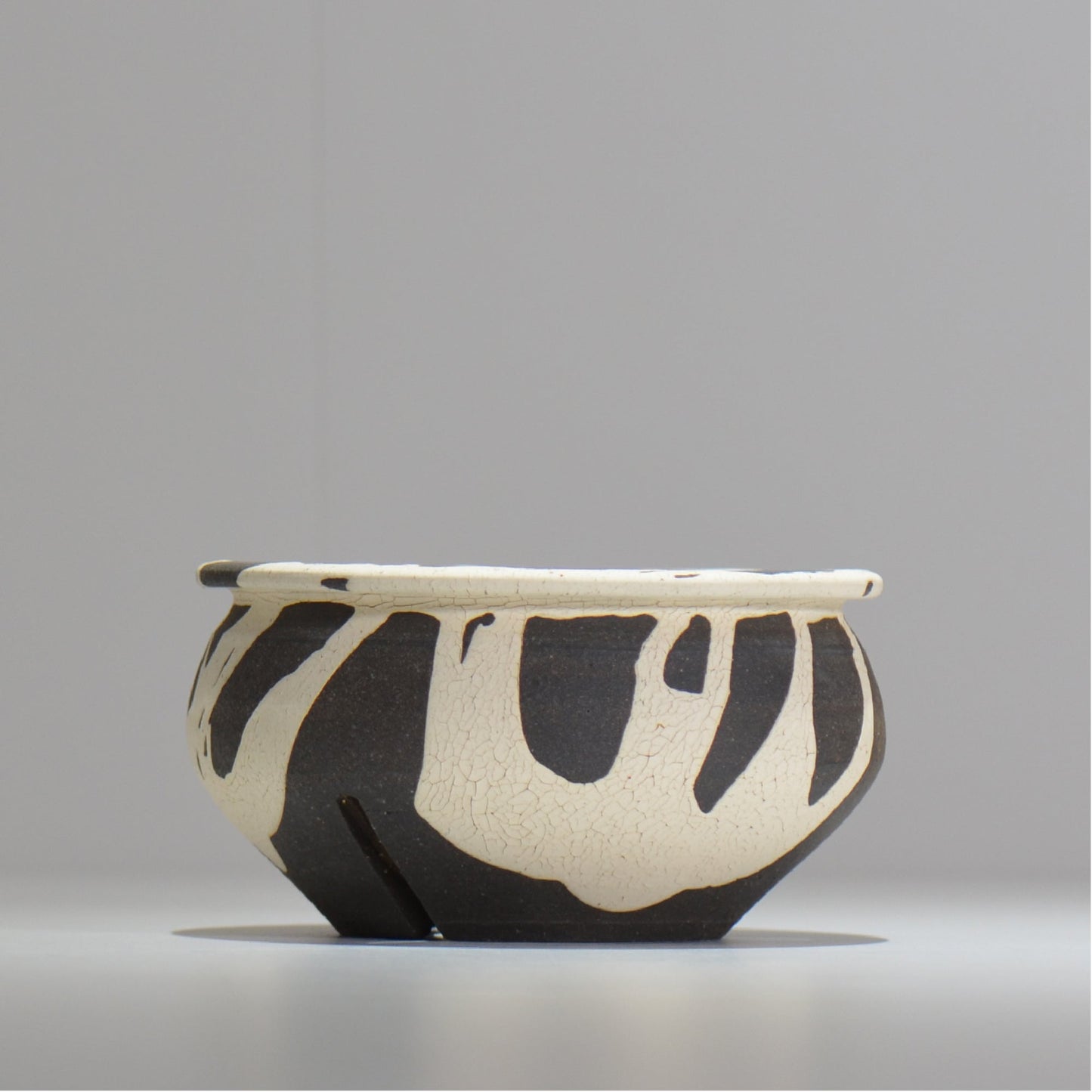 沼野 秀章 / 黒二白 / M / nh2_bwh13_m/ 約φ15cm / 植木鉢