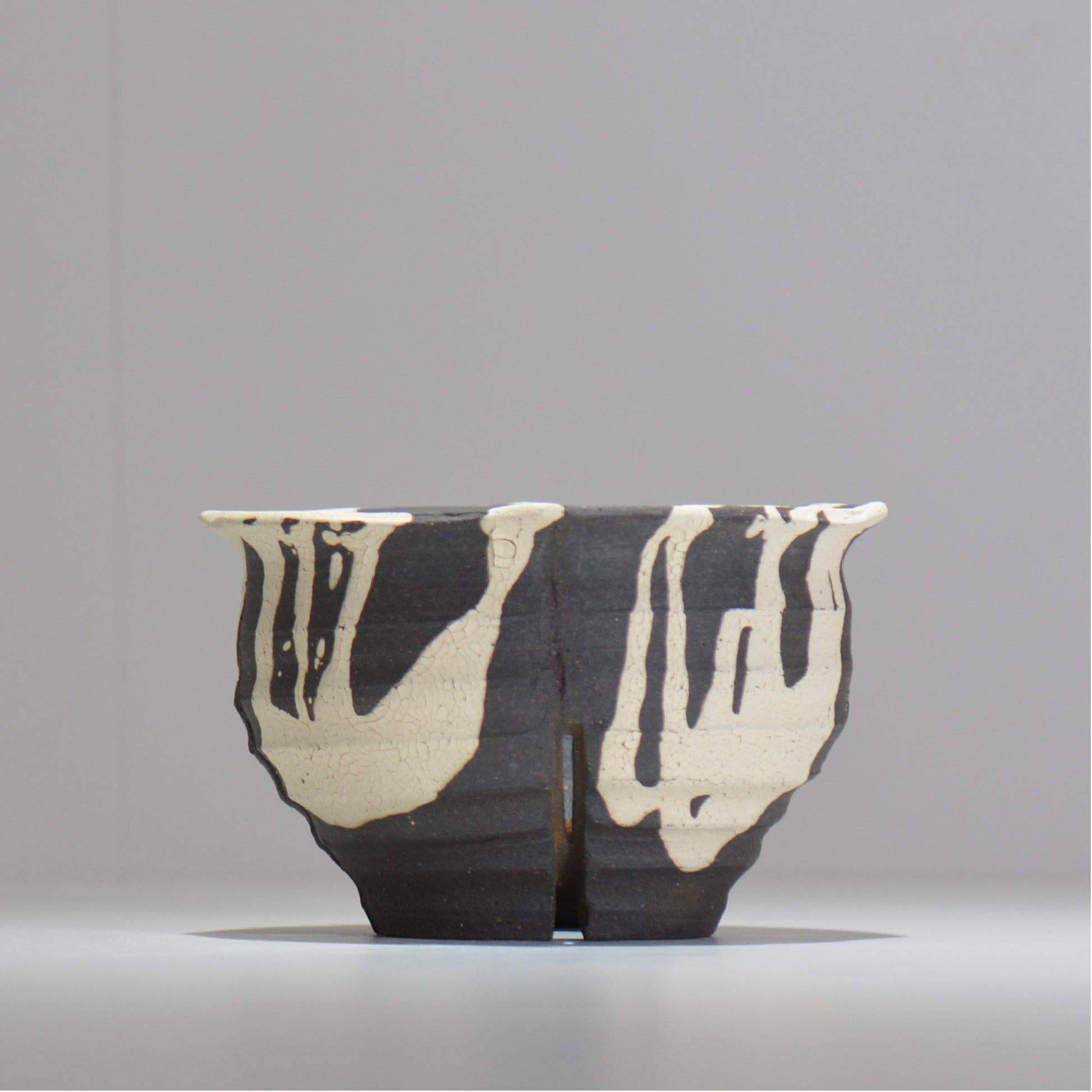 沼野 秀章 / 黒二白 / M / nh2_bwh14_m/ 約φ14.5cm / 植木鉢