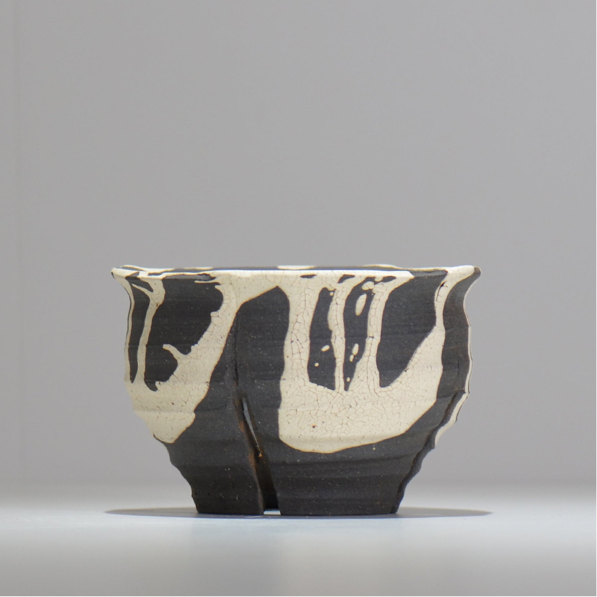 沼野 秀章 / 黒二白 / M / nh2_bwh14_m/ 約φ14.5cm / 植木鉢