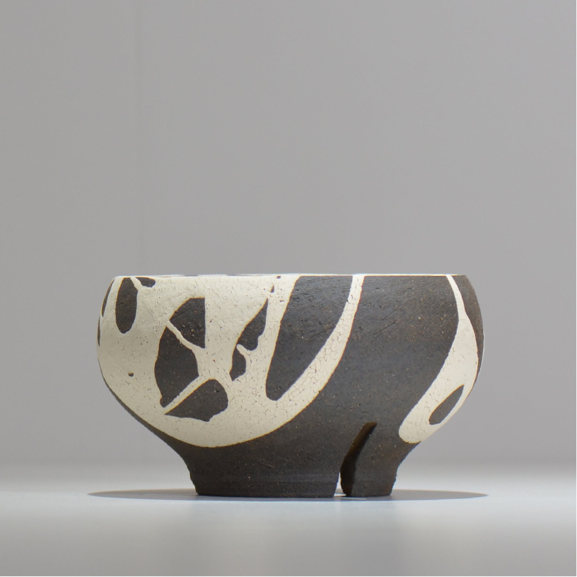 沼野 秀章 / 黒二白 / M / nh2_bwh15_m/ 約φ14cm / 植木鉢